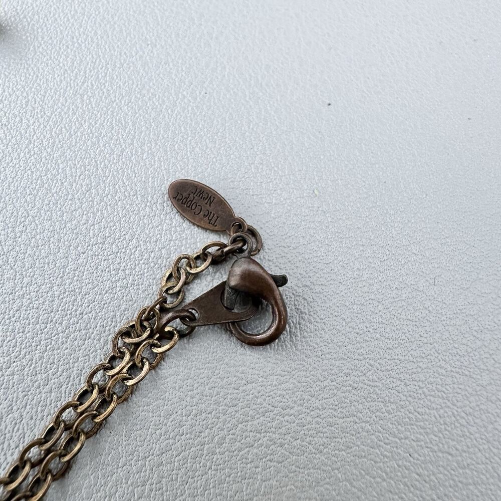 Crystal Wand Necklace Bronze Tone Witchy Spell Fantasy Mystical The Copper Newt - Picture 6 of 6